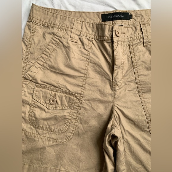 CALVIN KLEIN cargo shorts, beige size 12 - Picture 2 of 6